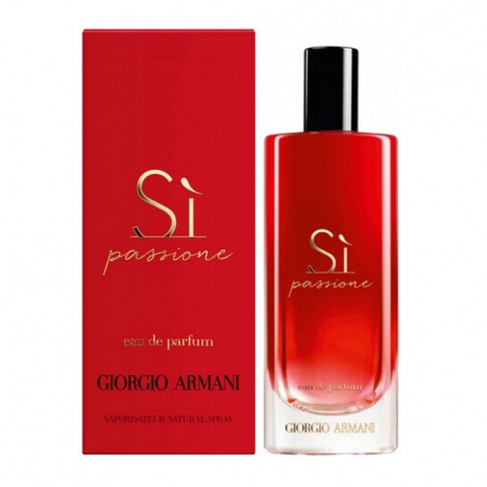 Giorgio Armani Si Passione perfume bottle and packaging on a white background