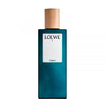 Loewe cobalt perfume bottle on a white background