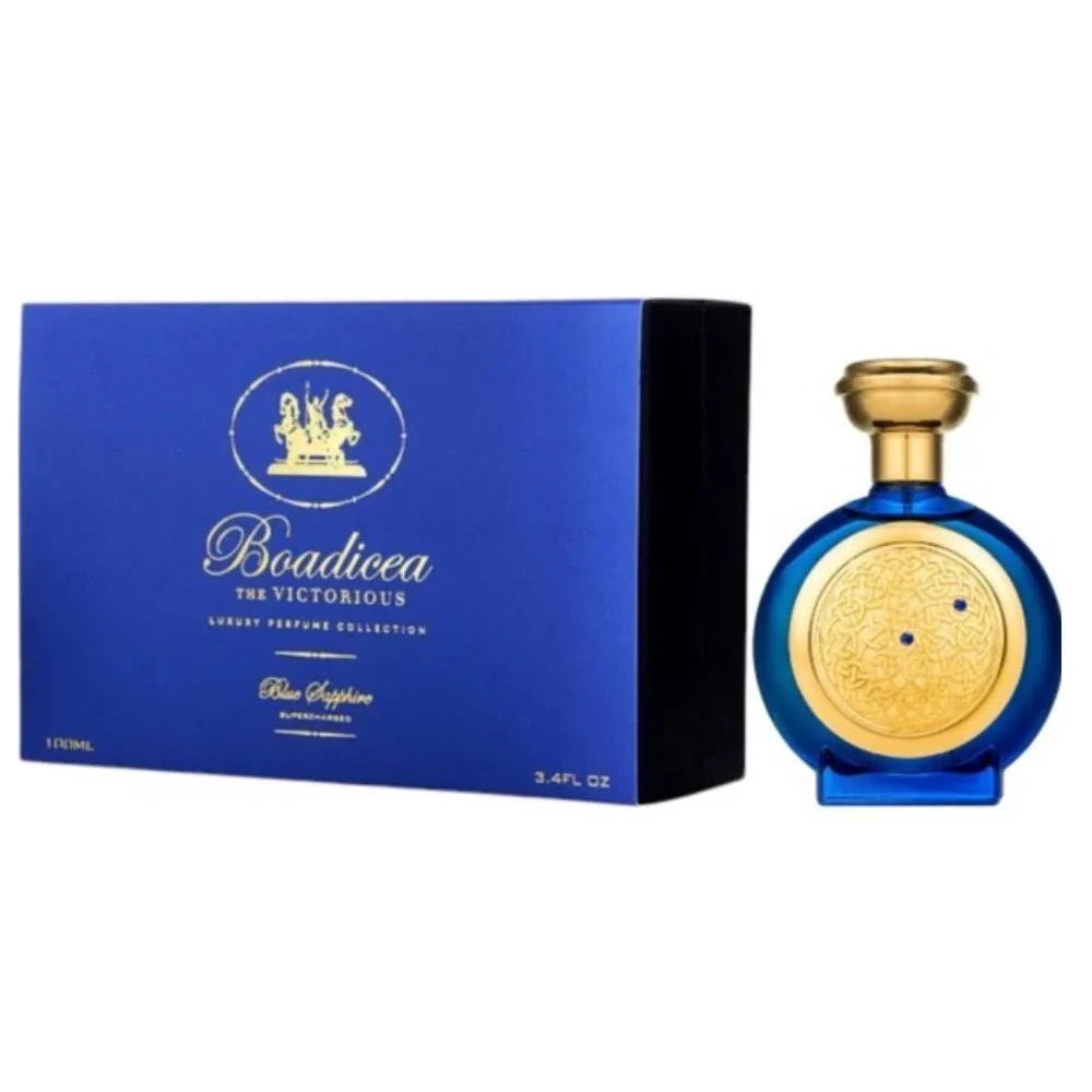Boadicea The Victorious perfume bottle and packaging on a white background